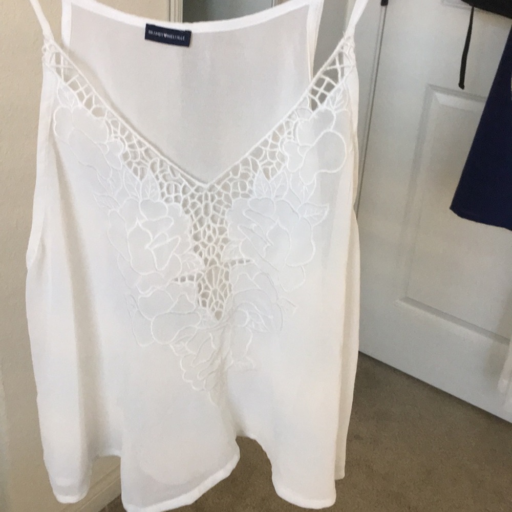 Brandy Melville Sheer White Top
